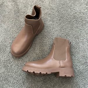 Top Moda Sock Moto Boots